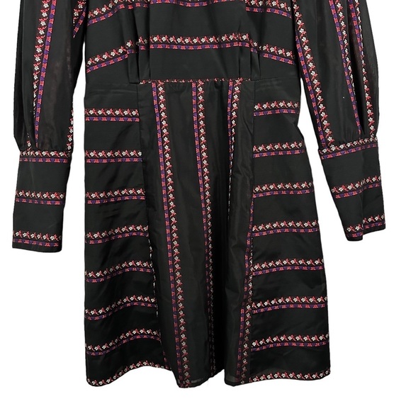 SANDRO Sibel Mock Neck Long Sleeve Dress - Picture 8 of 14